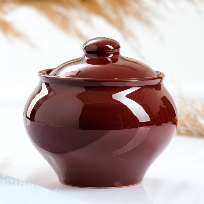 УЦЕНКА Горшок для запекания «Русский», 0.5 л / 12×13 см, стандарт, нет крышки - Фото 1