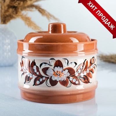 УЦЕНКА Банка для сыпучих "Виктория №3", 0.9 л, без крышки