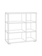 Комод Гранд 16.222, 820х384х815, Дуб крафт табачный  (артикул 10918189)  большой выбор товаров оптом и в розницу по низким ценам с доставкой