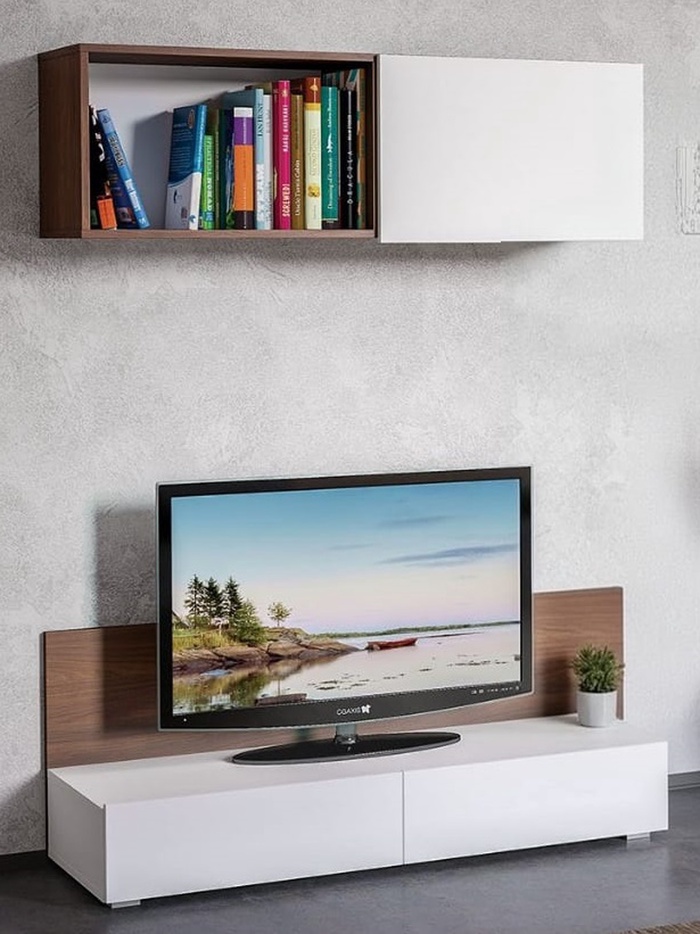 Гостиная «Гринвич 1», комплект 2 предмета, цвет орел селект каминный/белый премиум - Фото 1