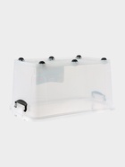 УЦЕНКА Контейнер д/хранения с крышкой 50 л 61×39×32 см на колесах прямоуг, прозрачный - Фото 7