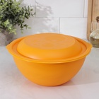 УЦЕНКА Миска с крышкой 3 л, 26.5×25.5×12.9 см, МИКС - Фото 2