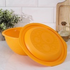 УЦЕНКА Миска с крышкой 3 л, 26.5×25.5×12.9 см, МИКС - Фото 3