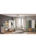 Стол письменный Story «Коты и овалы», на ножках, 1 ящик, 1090×550×761 мм, цвет белый/тёмно – серый - Фото 5