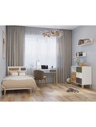 Полка настенная HYGGE, 922×213×180 мм, цвет белый/дуб вотан - Фото 5