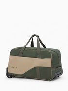 Сумка дорожная на колёсах Lucky Mark, с наружным карманом, оливковый/бежевый - Фото 2