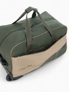 Сумка дорожная на колёсах Lucky Mark, с наружным карманом, оливковый/бежевый - Фото 5