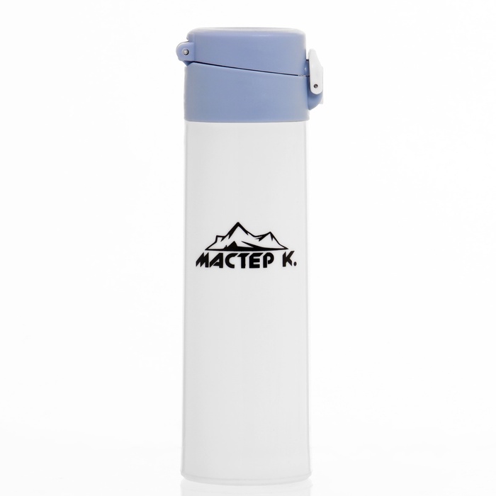 УЦЕНКА Бутылка для воды «Мастер К», 380 мл, 21.8×6.6 см, стеклянная, белая - Фото 1