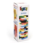 УЦЕНКА Падающая башня дженга«Время игры» настольная игра 20.5×6.3 см,54 бруска 6.3×1.1×2.1 см - Фото 2