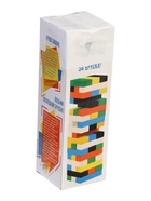 УЦЕНКА Падающая башня дженга«Время игры» настольная игра 20.5×6.3 см,54 бруска 6.3×1.1×2.1 см - Фото 4