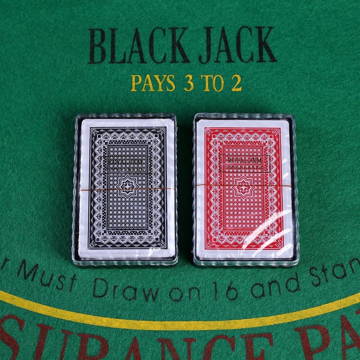 УЦЕНКА Карты игральные пластиковые "Royal Classic", 54 шт, 25 мкм, 8.8 х 6.3 см, микс - Фото 1