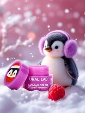 Бальзам для губ, 3 г, аромат ягодного мармелада, URAL LAB (комплект 5 шт)
