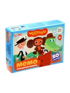 Настольная игра МЕМО «Чебурашка», 50 карточек 10913986 - фото 319909750