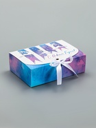 Коробка подарочная новогодняя, складная «Новогодние олени», 16?11.5?5 см (комплект 5 шт) - фото 51255501