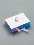 Складная коробка подарочная «Новогодние олени», 16 × 11,5 × 5 см (5 шт) - фото 809110134