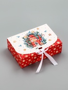 Складная коробка подарочная «Уютное рождество», 16 × 11,5 × 5 см (5 шт) - фото 809110157