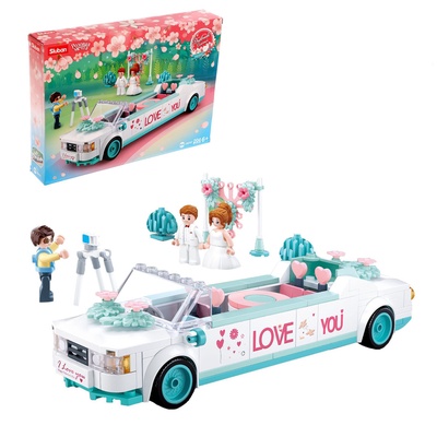 УЦЕНКА Конструктор Розовая мечта «Свадебный лимузин», 204 детали