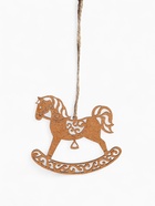 Ёлочное украшение новогоднее «Лошадка резная» 9×8 см, дуб - Фото 2