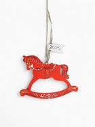 Ёлочное украшение новогоднее «Лошадка. 2026» 11.5×8.5 см, красное - Фото 2