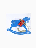 Ёлочное украшение новогоднее «Лошадка. 2026» 11.5×8.5 см, синее - Фото 4