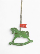 Ёлочное украшение новогоднее «Лошадка. 2026» 11.5×8.5 см, зелёное - Фото 2