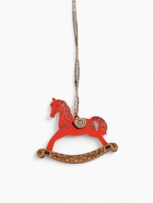 Ёлочное украшение новогоднее «Лошадка-качалка» 9×2.5×8 см, красное/дуб - фото 119072106 Ёлочное украшение новогоднее «Лошадка-качалка» 9×2.5×8 см, красное/дуб - фото 119072106