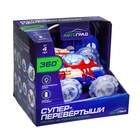 УЦЕНКА Машина-перевёртыш радиоуправляемая «Трюк», работает от батареек, свет, синяя 10918438