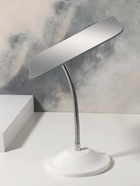 УЦЕНКА Зеркало настольное(гиб ножка) прям-к (1) б/увел 13.5×16.5 см пластик белый к/короб QF - Фото 3