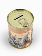 Копилка банка новогодняя, металл «Зима подарит», 7.5×9.5 см - Фото 4