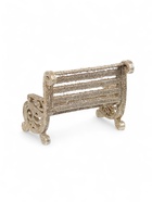 Ёлочное украшение «Праздничное сияние» скамейка, 7×9 см, золото - Фото 4