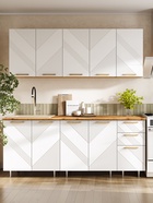 Кухонный гарнитур прямой «Ирис», с столешницей, 2000 мм, цвет браш вайт МДФ/дуб крафт - Фото 1