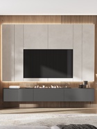 Тумба подвесная «Норд», 2400×346×330 мм, цвет графит/графит - Фото 1