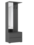 Прихожая «Норд», со шкафом, 2000×510×2236 мм, цвет графит - Фото 5