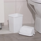 УЦЕНКА Ведро для мусора «Камелия», 4 л, белое, нет крышки - Фото 4