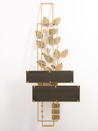 Декор настенный с зеркалом «Изящная ветвь», панно металл, 150×6×67 см 10872153