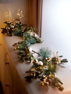 Ветка светодиодная коричневая, 153 см, 30 LED, от батареек CR2032×2, свечение тёплое белое - Фото 1