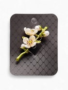 Брошь «Веточка с цветком жасмина», с эмалью, цветная - Фото 5