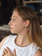 Серьги QF «Нежное сердце», набор 3 пары, цвет серебро - Фото 2