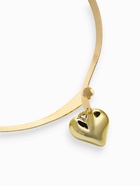 Набор 2 предмета: серьги, чокер «Обруч» сердце, цвет золото - Фото 5