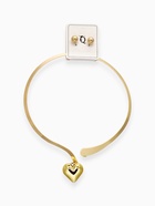 Набор 2 предмета: серьги, чокер «Обруч» сердце, цвет золото - Фото 9