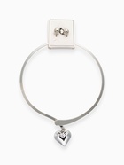 Набор 2 предмета: серьги, чокер «Обруч» сердце, цвет серебро - Фото 8