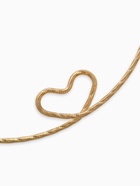 Набор 2 предмета: чокер, браслет «Обруч» сердце, цвет золото - Фото 4