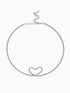 Набор 2 предмета: чокер, браслет «Обруч» сердце, цвет серебро - Фото 3