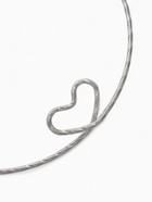 Набор 2 предмета: чокер, браслет «Обруч» сердце, цвет серебро - Фото 4