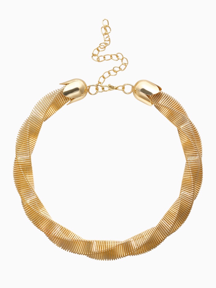 Чокер «Кручёный Обруч», цвет золото - Фото 1