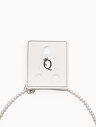 Чокер «Хрустальный бантик», жемчужные бусины, белый в серебре, 33 см + 5 см доп, цепочка - Фото 6