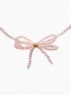 Чокер «Хрустальный бантик», розовый в золоте, 37 см + 5 см доп, цепочка - Фото 3