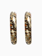 Серьги пластик «Леопард» ракушка, цвет золото - фото 809110846