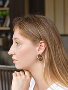 Серьги пластик «Леопард» ракушка, цвет золото - фото 809110848