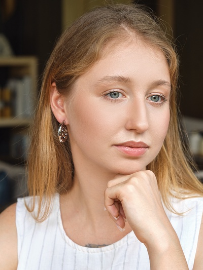 Серьги пластик «Леопард», ракушка, цвет серебро